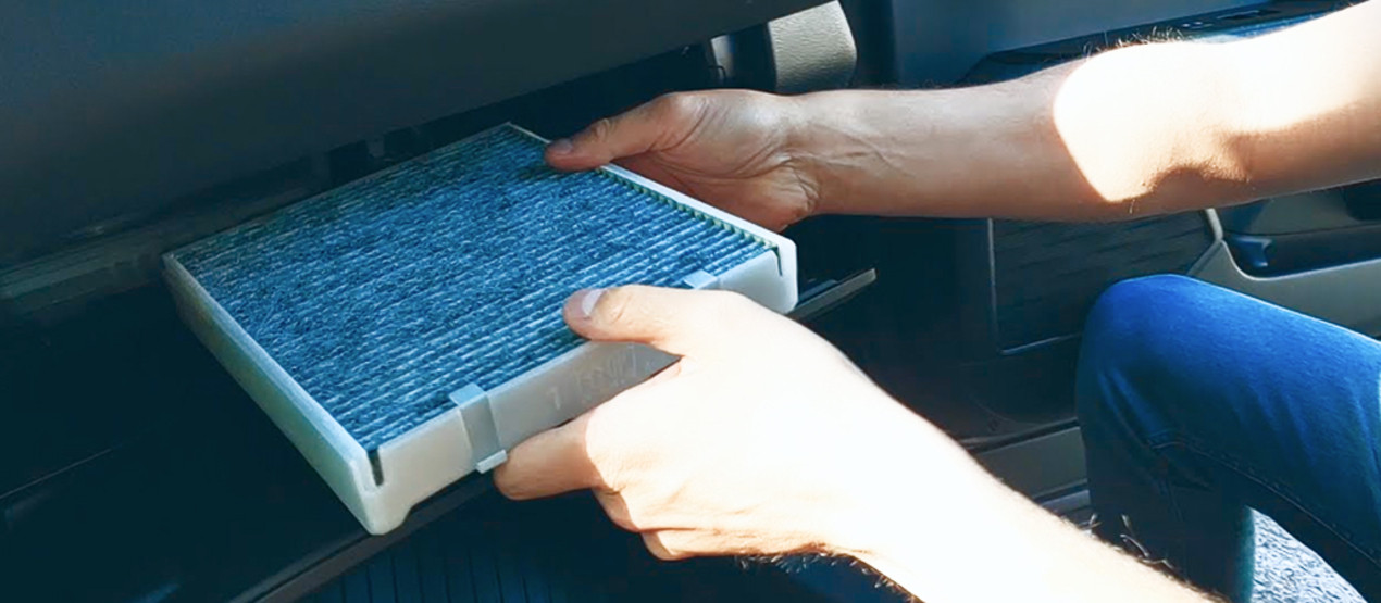 ;Замена салонного фильтра на антибактериальный