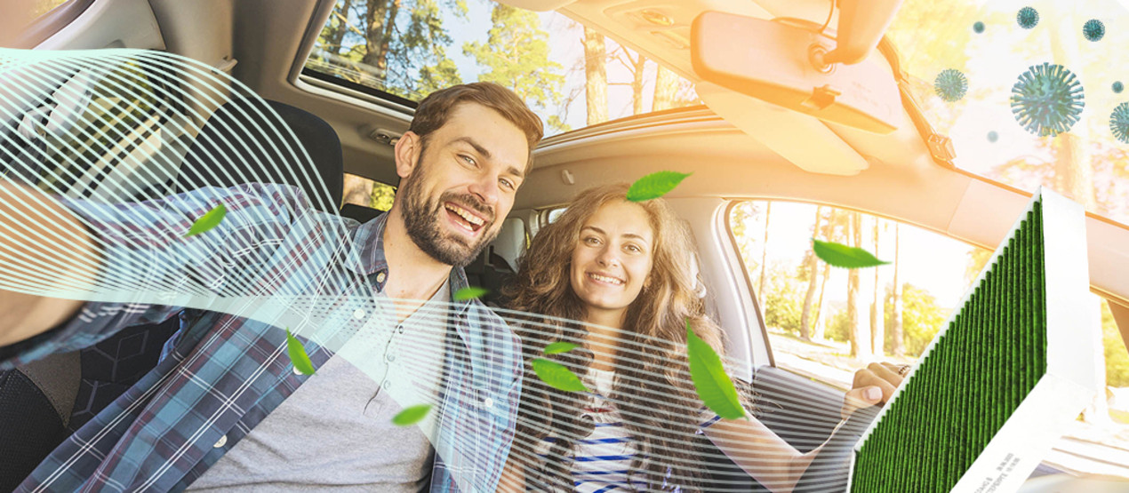 Рис. 1. Комплексная защита салонный антибактериальный фильтр активный антимикробный барьер.