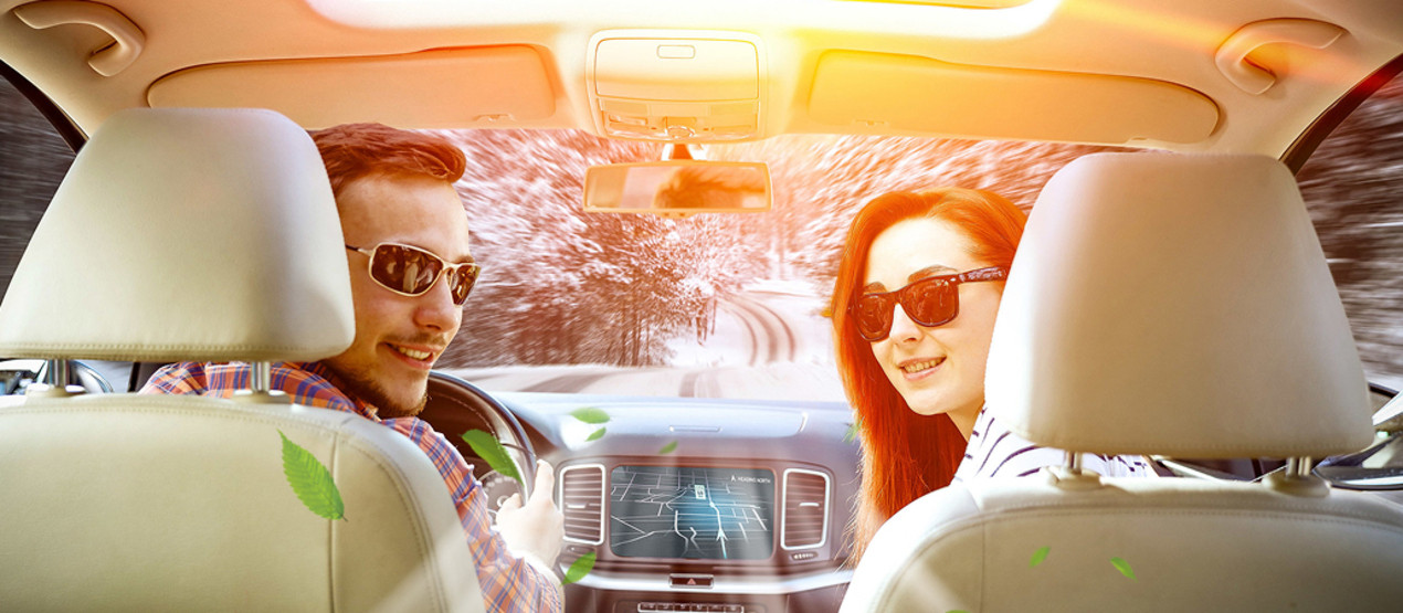 Салон автомобиля с новым фильтром