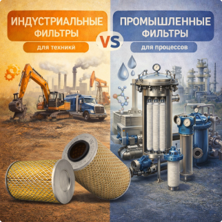 Отличия ИНДУСТРИАЛЬНЫх ФИЛЬТРов и ПРОМЫШЛЕННЫх ФИЛЬТРов