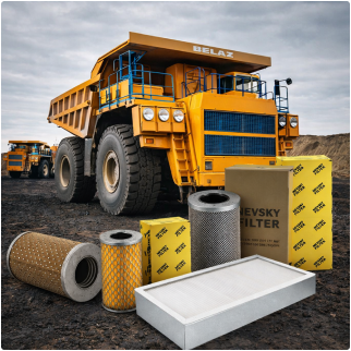 Воздушные фильтры для карьерных самосвалов БЕЛАЗ: особенности и преимущества