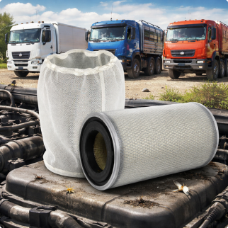 Защитные москитные сетки для воздушных фильтров на примере воздушного  фильтра NF4501 ( на КамАЗ , МАЗ , Урал и др ) 