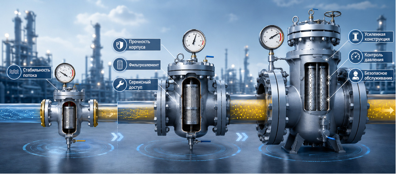 Особенности работы газовых фильтров при разном давлении